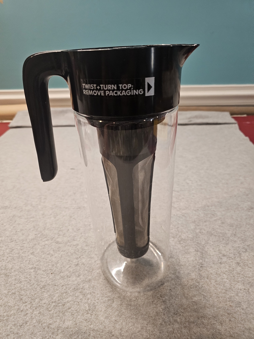Primula Clear Cold Brew Pitcher with Black Lid